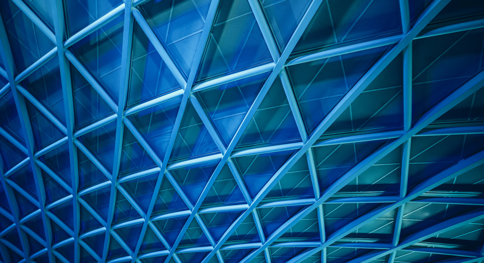 Linhas estruturais azuis