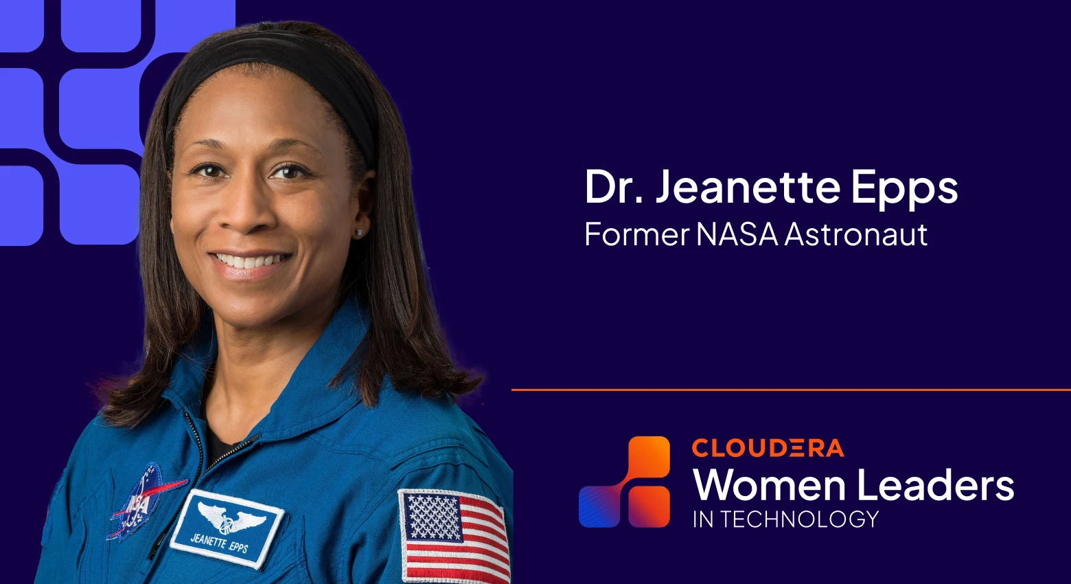 Ouça a Dra. Jeanette Epps, ex-astronauta da NASA.