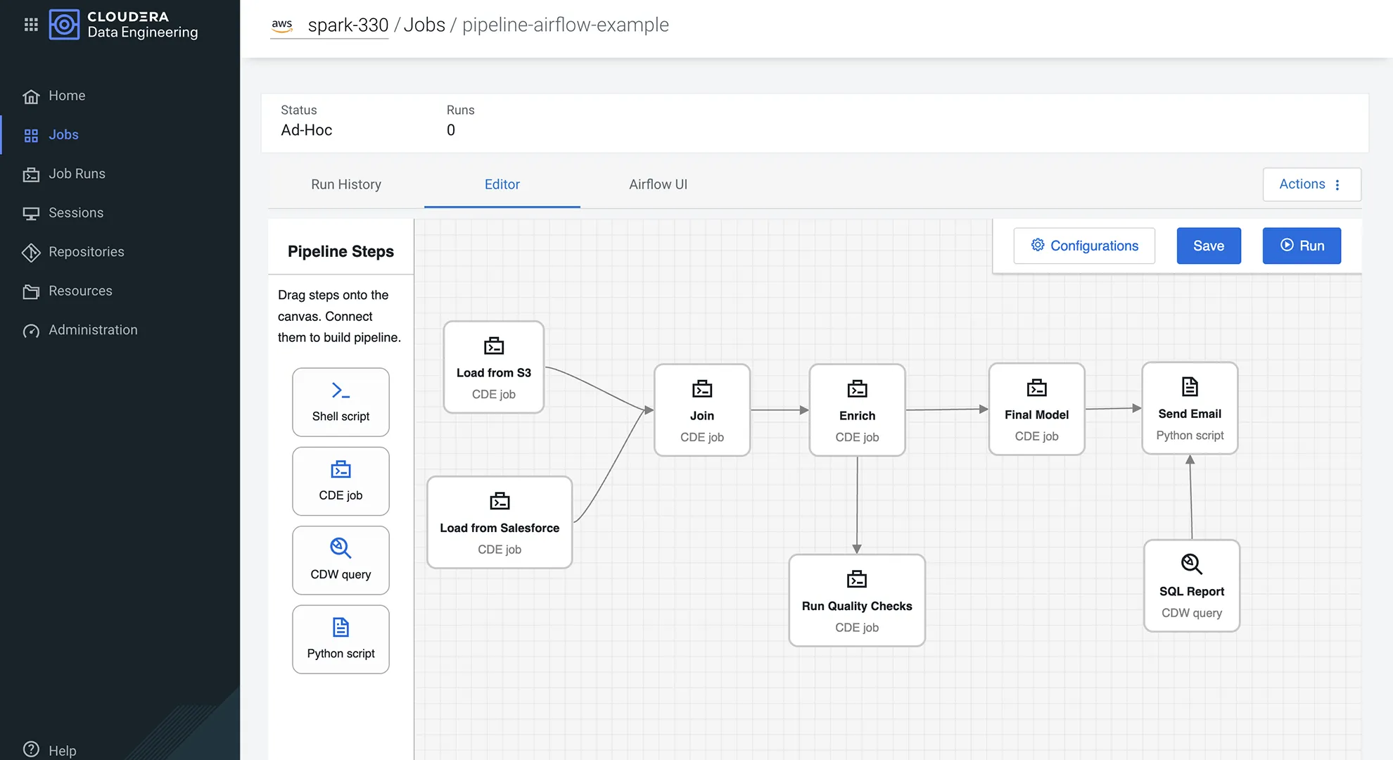 Captura de tela do produto de engenharia de dados