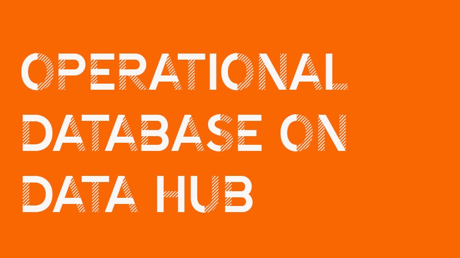 Banco de dados operacional no vídeo Data Hub