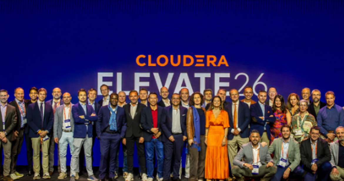 Foto em grupo do pessoal da Cloudera