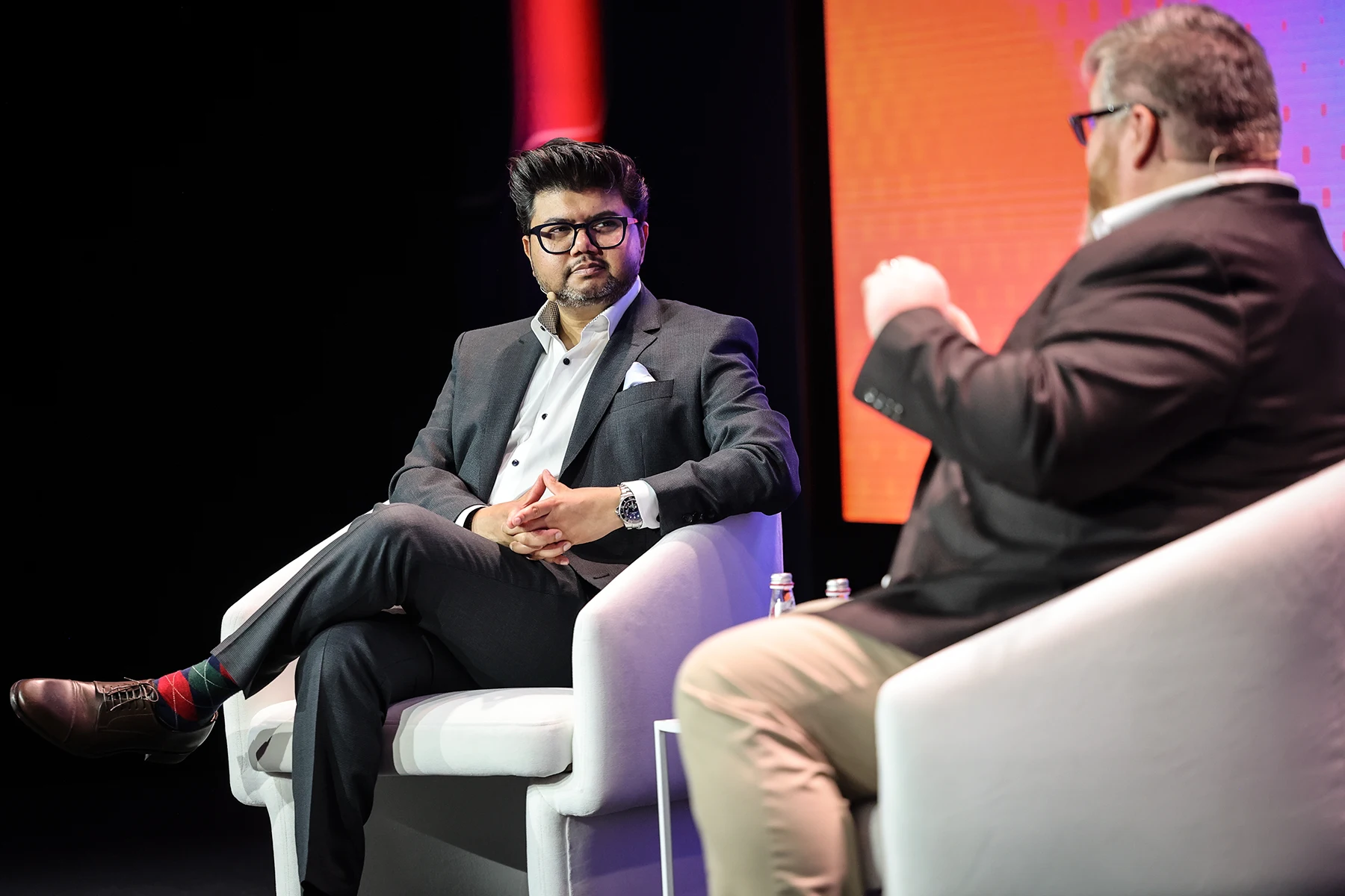 Abhas speaking to a in a one and one session.