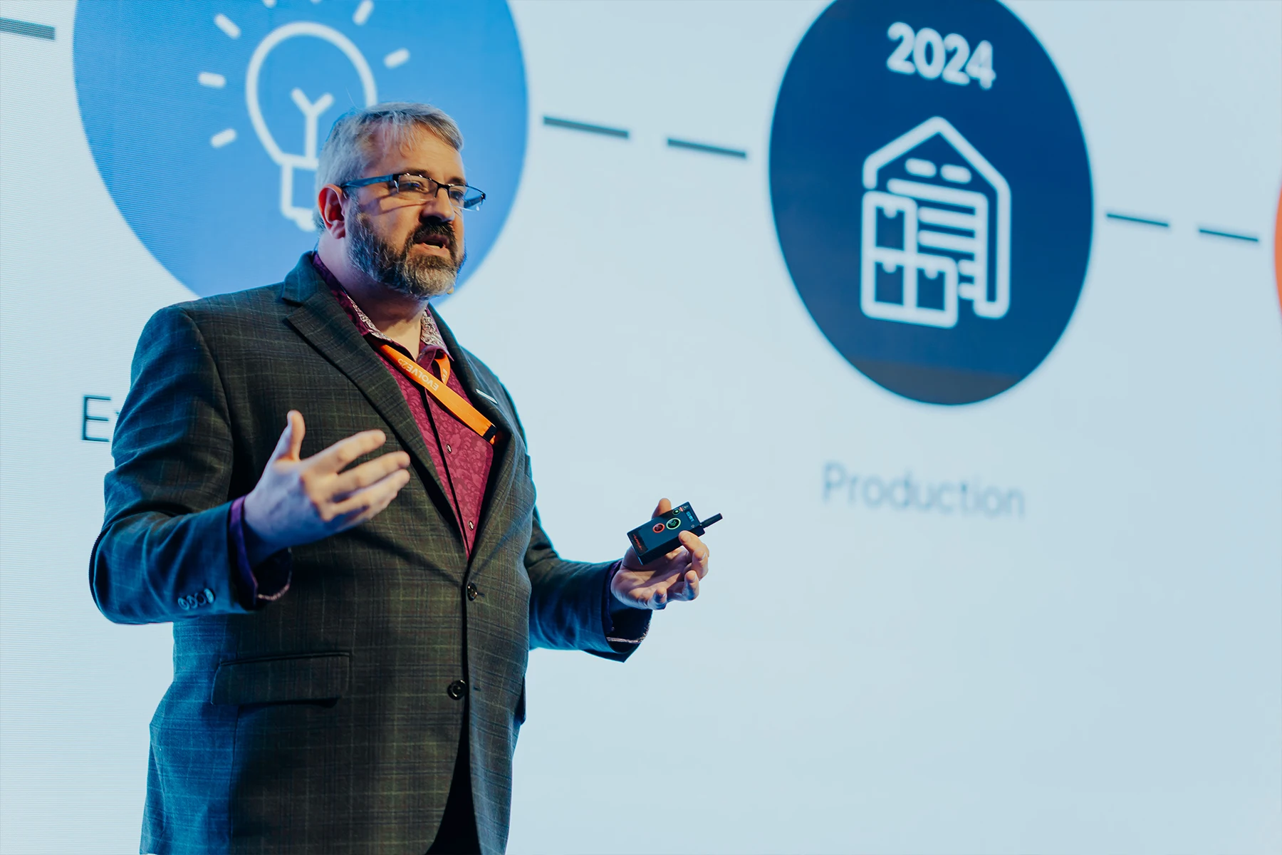 David Dichmann during the main stage event.