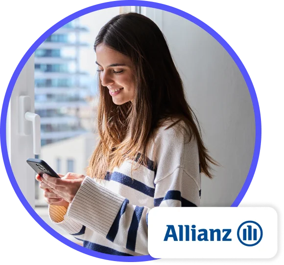 Logotipo e imagens da Allianz