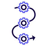 ícone de serviço de dados data flow