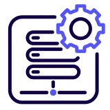 ícone de serviço de dados de banco de dados operacional