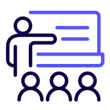 ícone que mostra docente e alunos