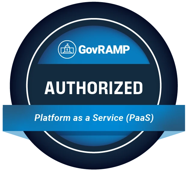 Logotipo autorizado do GovRAMP PaaS